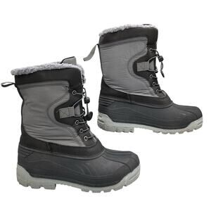 Polar Armor Men’s All Weather Water Resistant Snow Boots Black Size 9